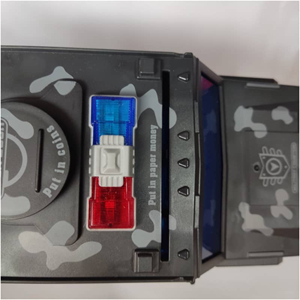 گاوصندوق طرح ماشین ارتشی خاکستری Military Car Safe Box_اسباب بازی